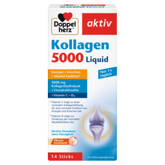 Illustration of the product packaging Doppelherz aktiv Tečni Kolagen 5000 front view