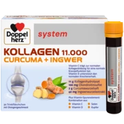 Doppelherz system KOLAGEN 11.000 KURKUMA + ĐUMBIR Prednji pogled Retuširani prednji pogled Zadnji pogled Pogled sa leve strane Pogled sa desne strane