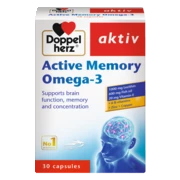 Doppelherz aktiv Active Memory Omega-3 Prednji pogled Retuširani prednji pogled Zadnji pogled Pogled sa leve strane Pogled sa desne strane