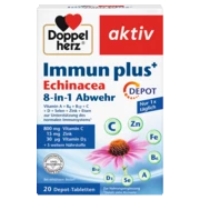 Doppelherz aktiv Immun plus+ Echinacea Prednji pogled Retuširani prednji pogled Zadnji pogled Pogled sa leve strane Pogled sa desne strane