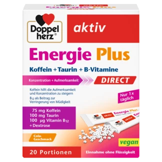 Doppelherz aktiv Energie Plus DIREKT Prednji pogled Retuširani prednji pogled Zadnji pogled Pogled sa leve strane Pogled sa desne strane