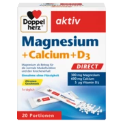 Doppelherz aktiv Magnezijum + Kalcijum + D3 DIREKT Prednji pogled Retuširani prednji pogled Zadnji pogled Pogled sa leve strane Pogled sa desne strane