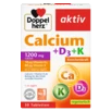 Doppelherz aktiv Kalcijum + Vitamin D3 + K Prednji pogled Retuširani prednji pogled Zadnji pogled Pogled sa leve strane Pogled sa desne strane