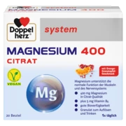 Doppelherz system MAGNEZIJUM CITRAT 400 Prednji pogled Retuširani prednji pogled Zadnji pogled Pogled sa leve strane Pogled sa desne strane