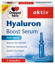 Doppelherz aktiv Hyaluron Boost Serum Prednji pogled Retuširani prednji pogled Zadnji pogled Pogled sa leve strane Pogled sa desne strane