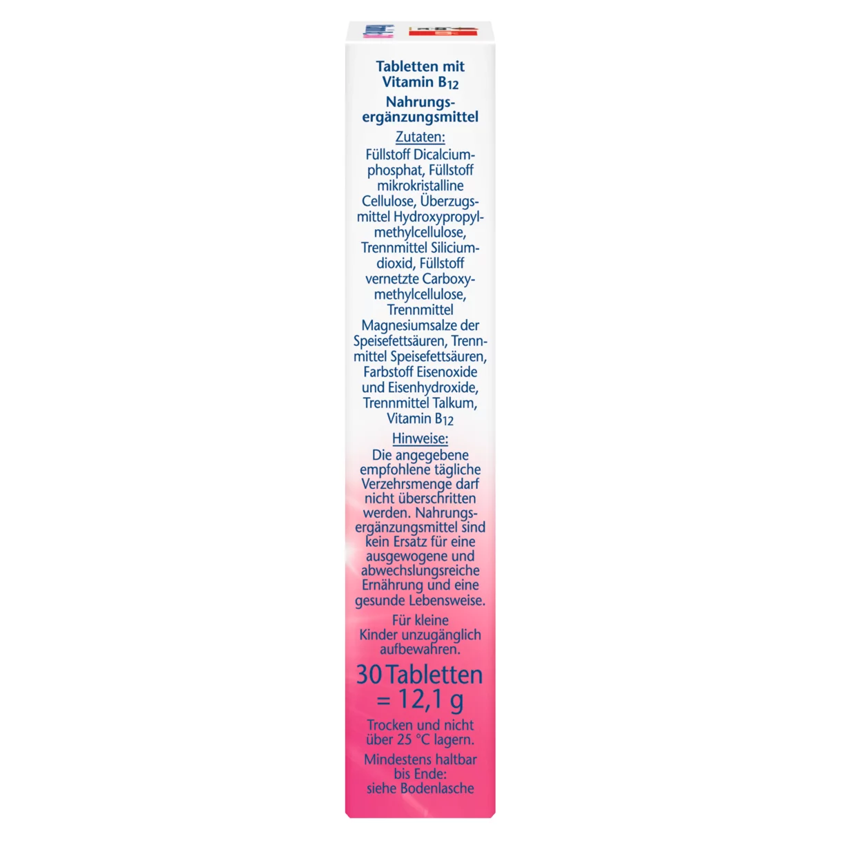 Doppelherz aktiv Vitamin B12 500 Pogled sa desne strane