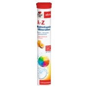Doppelherz aktiv A-Z Multivitamini + Minerali Prednji pogled Retuširani prednji pogled Zadnji pogled Pogled sa leve strane Pogled sa desne strane